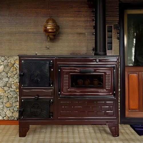 Wood stove cooker - stove,, oven