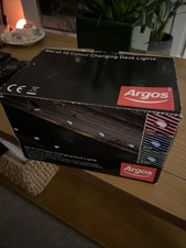 SET OF NEW 10-15mm RGB PATIO DECK PLINTH LIGHTS IP67 LED REMOTE COLOUR CHANGING 