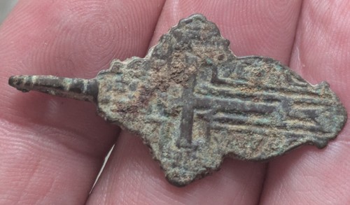 Early medieval bronze cross - medieval,
