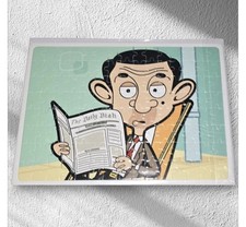 Mr Bean Themed Cardboard Jigsaw A4 Size Puzzle 120 pieces Cartoon Funny Humour