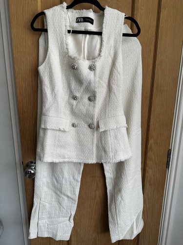 Zara textured waistcoat and - waistcoat,