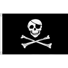 Skull & Crossbones Pirate Flag Table Hand Flags Bunting Party Windsock Scrunchie