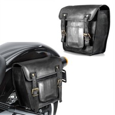 2X Leather saddlebag for