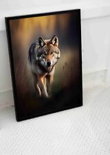 WILD WOLF POSTER NATURE FOREST