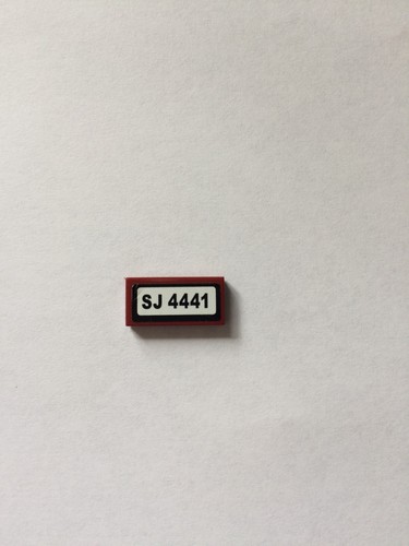 Lego 3069pb0221 dark red 2 - dark,