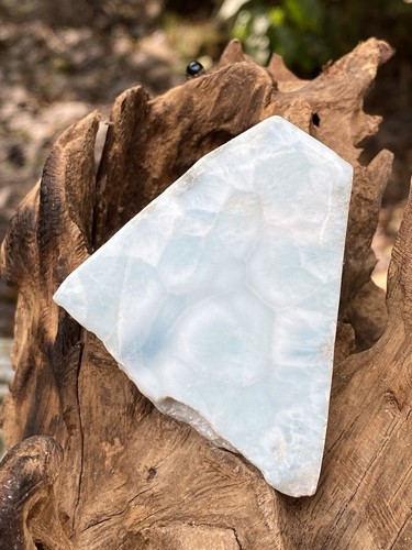 Large larimar slice slab - slice,