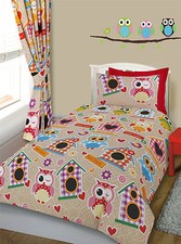 Cheeky owl duvet cover with - cover,