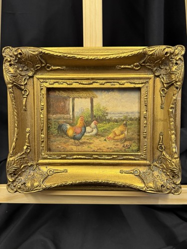 Vintage oil painting - vintage, of