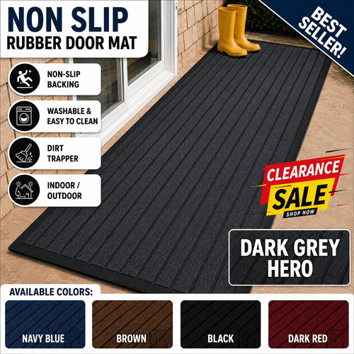 Rubber door mat non - door,