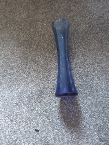 Blue waisted vase - 25, cm