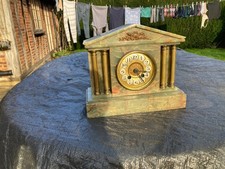 ANTIQUE ONYX MANTEL CLOCK