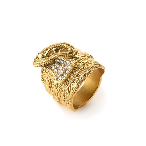 Unisex 9ct gold filled saddle - unisex,