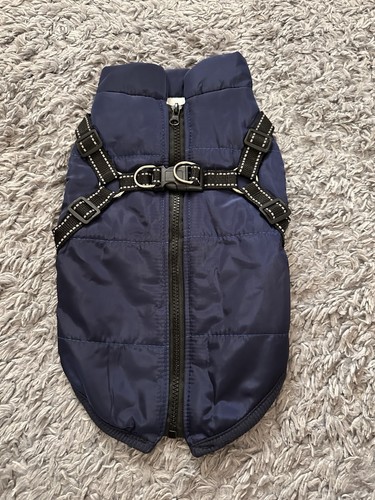 Navy blue fleece lined dog - fleece-lined,