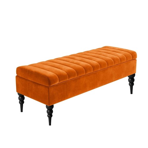 Velvet ottoman bench shoe - bench,,