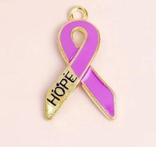 2 X Awareness Ribbon Pin Badges (20% Of Sale Donated To charity)Cancer Awareness