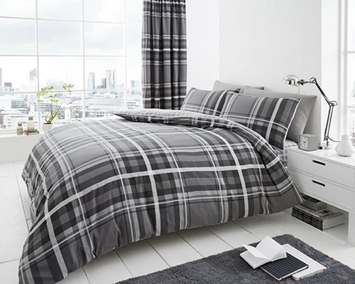 Check bedding set single - check,