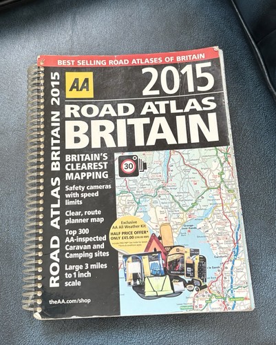 Road atlas britain - road,
