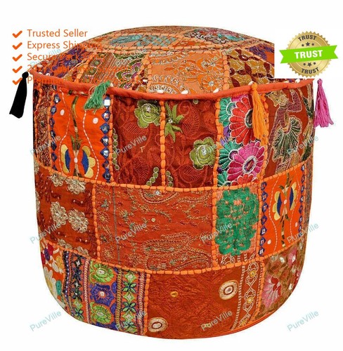 Hippie gypsy pouf ottoman - hippie,