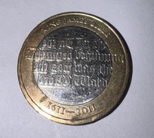 RARE King James Bible £2 Coin