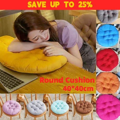 Solid round chair seat pad - round,