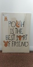 Disney Winnie The Pooh "Pooh Is The Best Sort Of Friend" Wall Art Canvas Picture