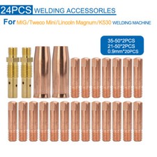 24pcs Welding Accessories Nozzle for MIG/Tweco Mini/Lincoln Magnum/K530