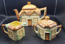 Vintage Paramount Keele St Pottery 3 Piece Cottage Ware Teaset, fully marked (P)