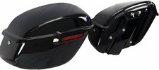 Vivid Black Hard Saddlebags