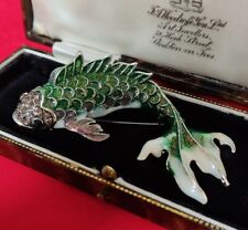 Large Koi Carp Fish Brooch Pin