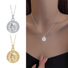 Coin Pendant Round Disc Shaped