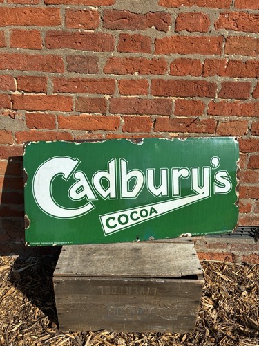 Green cadburys cocoa enamel - cadburys,