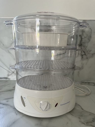 Cookworks tier food steamer - cookworks, 3-tier