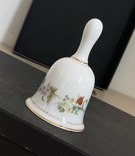 Vintage Wedgewood “Mirabelle” bone china collector’s bell. 12cm tall