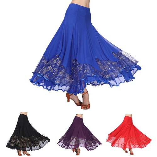 Long flamenco skirt sequined - long,