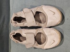 Unisex Child UK 12.5 Nike Air Rift Rifts Trainers Silver & White GC