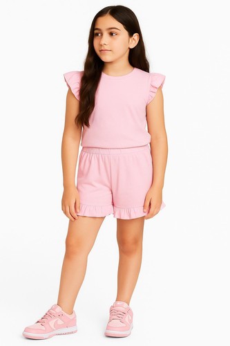 Girls ruffled shirt - shirt, &