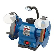 Clarke CBG8370LW 8" Bench Grinder with Lamp & Wire Wheel