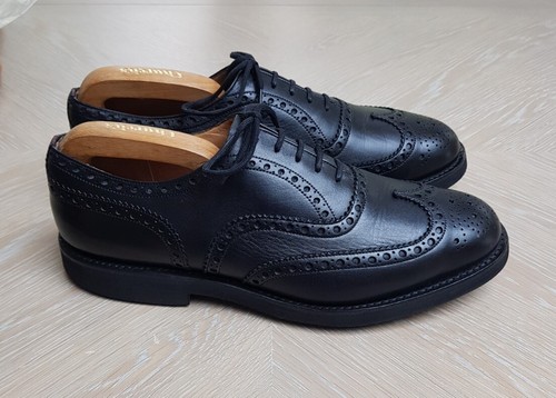 Church black leather - leather, brogues