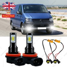 FOR VW T6 TRANSPORTER Pair H8/H11 LED Fog Lamp Bulbs 6000K + Canbus ERROR FREE