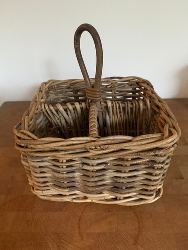 Vintage bottle wicker - vintage,