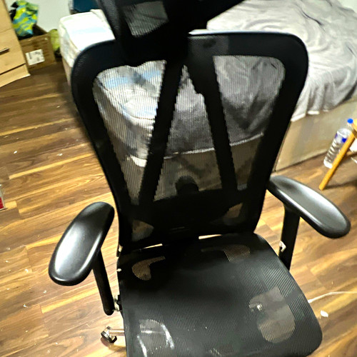 Ergonomic black mesh high back - ergonomic,