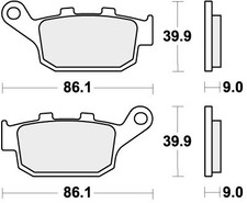 SBS Brake Pads Rear For HONDA