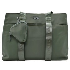Coveri Collection Khaki Green Bag With Cross Body Strap Matching Coin Purse NWTS