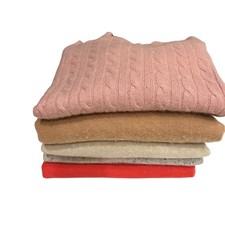 Flawed Cashmere Sweaters Crafting Lot of 5 Sewing Material Fabric Cutter Upcycle