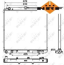 COOLANT RADIATOR 53179 NRF I