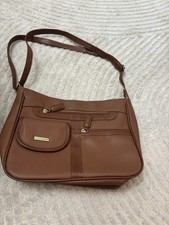 Nathalie Andersen Brown Faux Leather Shoulder Bag / Crossbody