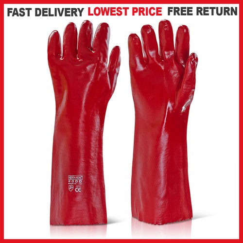 Long cuff pvc gauntlet - pvc,