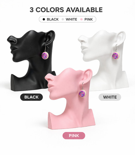 Earring display bust stand - earring,