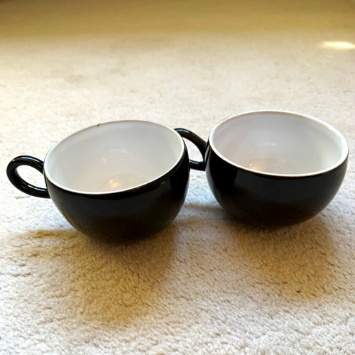 Piece black white - 2-piece, ceramic
