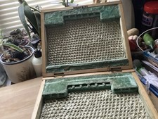 VINTAGE WOODEN CANTEEN CUTLERY BOX  EMPTY 